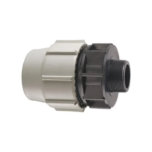 Raccord PE à compression plastique