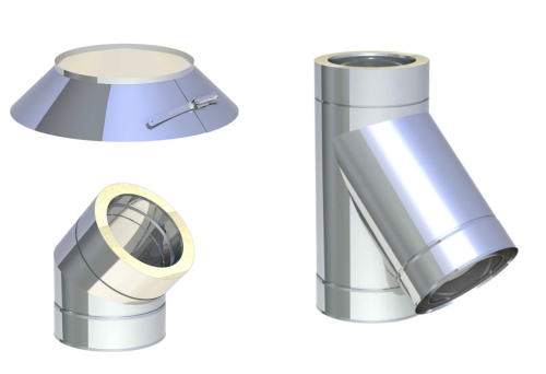 Tubages en inox double paroi qualité professionnelle