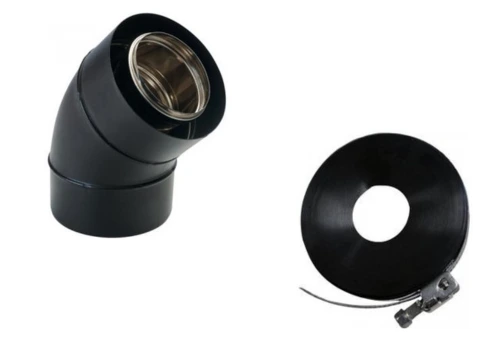 Conduits pellets en inox acier