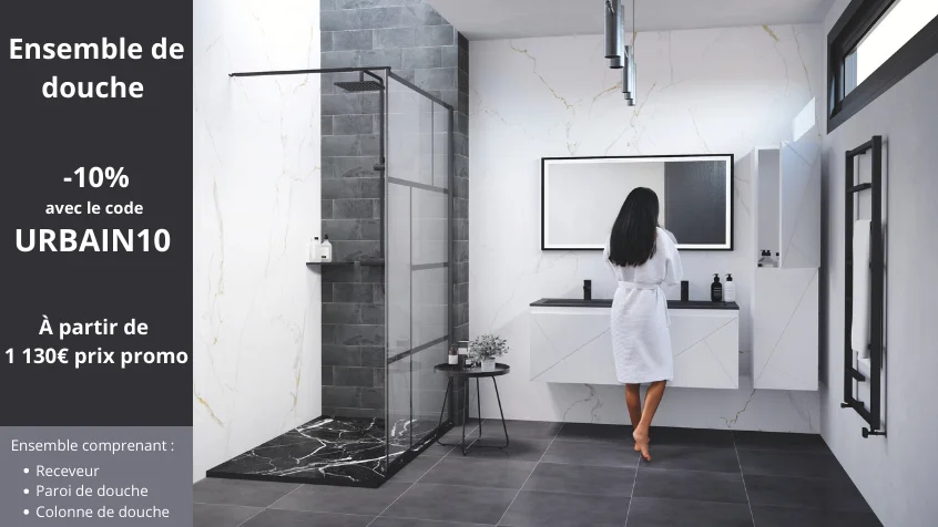 Douche tendance industrielle