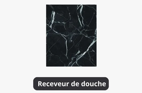 Receveur de douche tendance industrielle