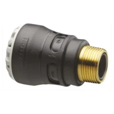 raccords pe plastique enclipsable